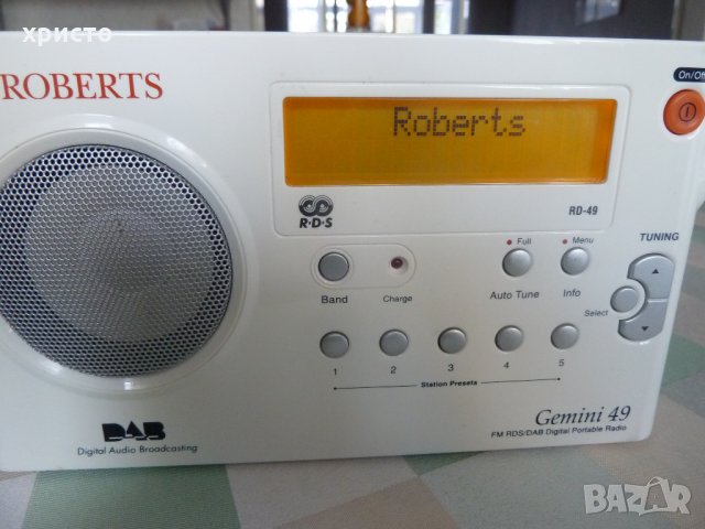 портативно радио Roberts Geмini 49, снимка 8 - Радиокасетофони, транзистори - 26020550