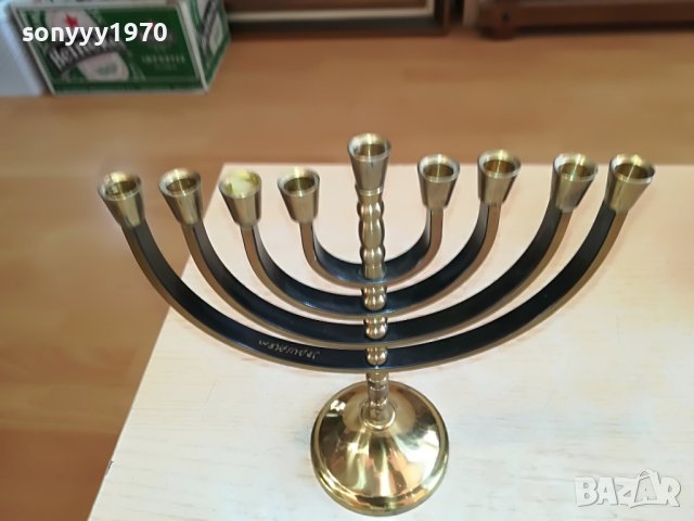 karshi-hand made jerusalem-свещник от франция 1712221735, снимка 4 - Антикварни и старинни предмети - 39039544