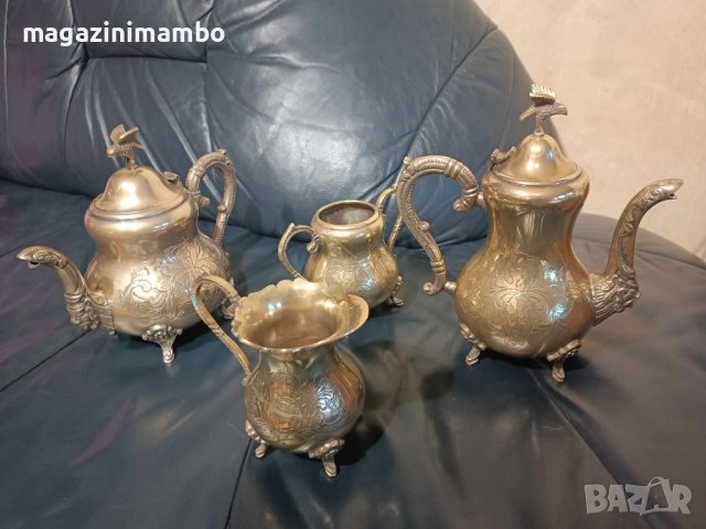 Уникален сервиз от масивен месинг, снимка 6 - Антикварни и старинни предмети - 44002540