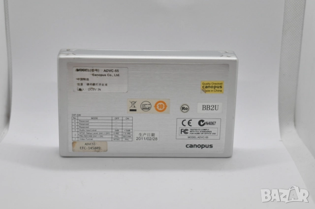 Аналогово-цифров видеоконвертор Canopus ADVC-55, снимка 2 - Видеокарти - 52384374