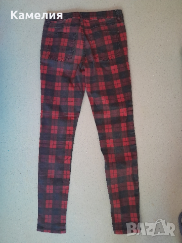 Дамски кариран панталон, S-размер , снимка 3 - Панталони - 44891831