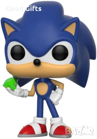 Funko Pop Фигурки Sonic Соник, 284 Sonic with Emerald, снимка 2 - Фигурки - 48763471