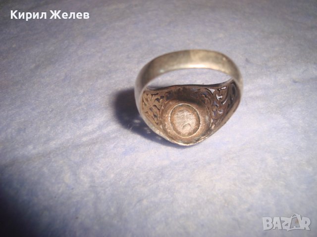 СТАРИНЕН СРЕБЪРЕН АЖУРЕН ПРЪСТЕН с МОНОГРАМ ЛП ВИСОКА ПРОБА СРЕБРО РЪЧЕН МАЙСТОРСКИ УНИКАТ 28810, снимка 12 - Антикварни и старинни предмети - 37268810