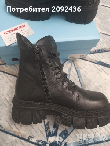Боти от естествена кожа , снимка 4 - Дамски боти - 52948328