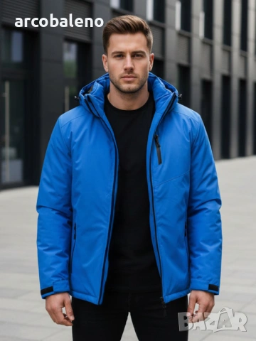 Мъжко зимно яке с качулка, 3цвята , снимка 10 - Якета - 53089552