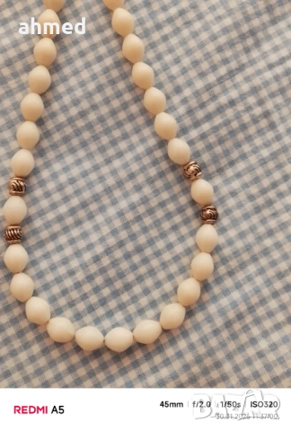 Броеница от естествен камък, снимка 2 - Колиета, медальони, синджири - 53282574