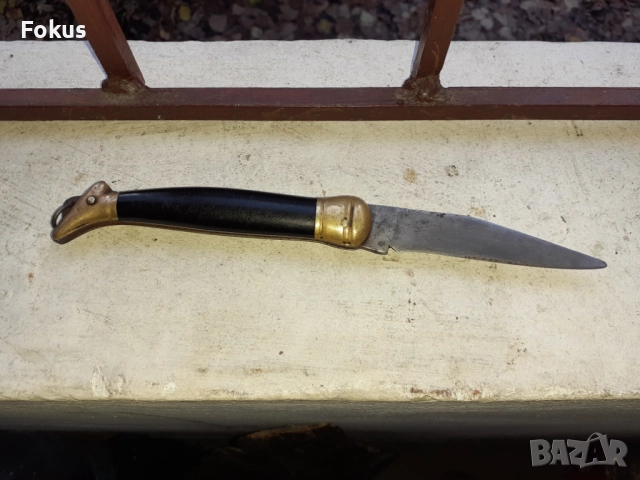 Стар джобен нож дамско краче Петко Денев Габрово, снимка 5 - Антикварни и старинни предмети - 52617265
