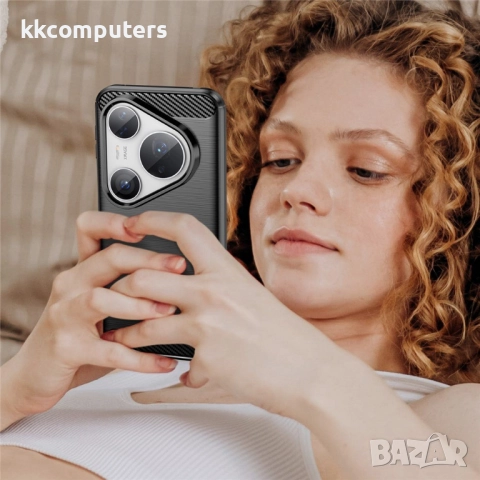 Huawei Pura 80 Pro / Pura 80 Pro+ Удароустойчив Carbon Fiber Калъф и Протектор, снимка 10 - Калъфи, кейсове - 51804646