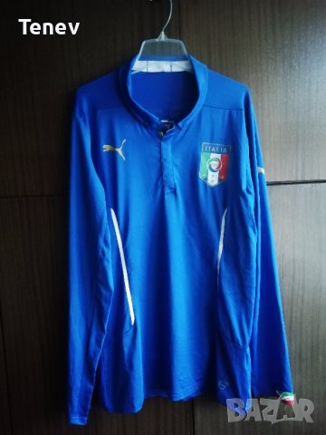 Italy World Cup 2014 Puma оригинална рядка тениска фланелка Италия дълъг ръкав , снимка 1 - Тениски - 37839359