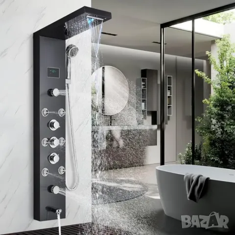 🚿 Многофункционален Душ Панел с LED Осветление – Лукс и Технология във Вашата Баня💡, снимка 1