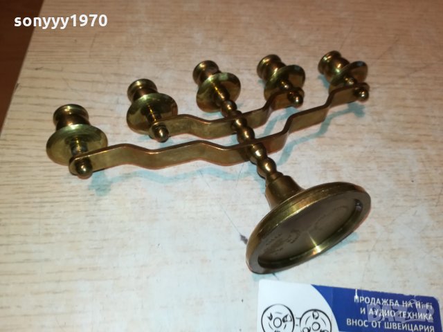 ЗЛАТЕН ШВЕДСКИ СВЕЩНИК 2112211133, снимка 3 - Антикварни и старинни предмети - 35206906