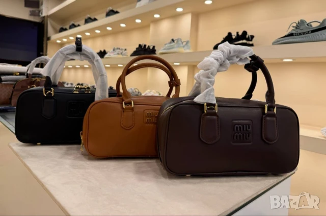 висококачествени чанти от естествена кожа bottega veneta miu miu 