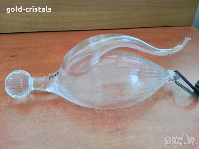 стъклена  кристална гарафа декандер 