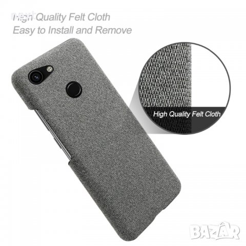 Удароустойчив ретро тъкан плат калъф кейс за Google Pixel 3A XL, снимка 3 - Калъфи, кейсове - 39221233