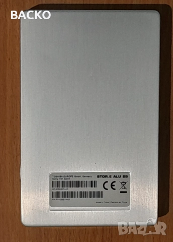 Външен хард диск 1ТВ 2,5" TOSHIBA, снимка 2 - Твърди дискове - 52925698