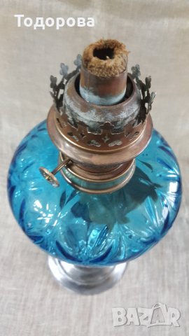 Старинна газена лампа, снимка 2 - Антикварни и старинни предмети - 26665952