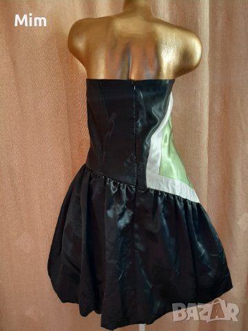 Jessica M/L Черна сатенена рокля , снимка 5 - Рокли - 39086679
