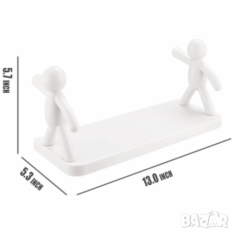 Стенна поставка с хуманоиден дизайн - Иновативно и забавно съхранение за вашата баня или кухня, снимка 4 - Други стоки за дома - 52004185