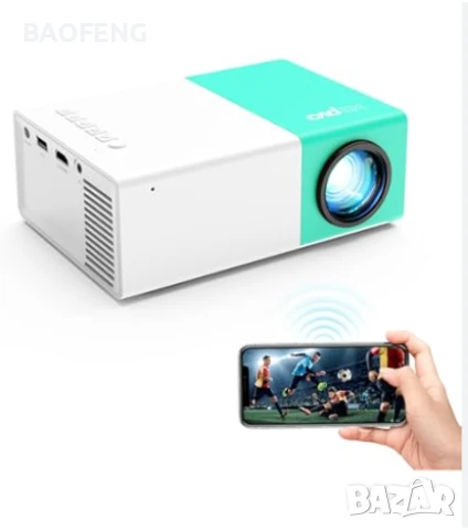 Нов PVO Мини LED видео проектор/Full HD/забавления за деца/домашно кино/HDMI/USB/дистанционно, снимка 1