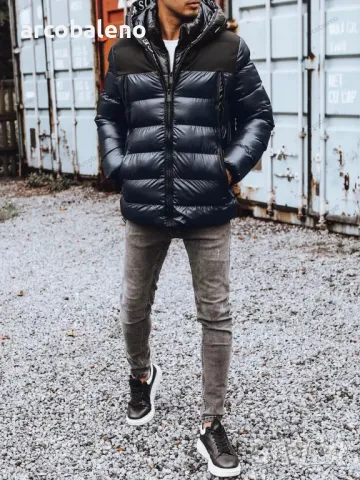 Мъжко ватирано яке, снимка 3 - Якета - 47646625