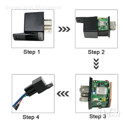 MINI GPS проследяващо устройство  CJ720  във форма на автореле, снимка 5 - Друга електроника - 43716003