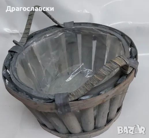 Кошници: плетена кошница за пикник или село, разни модели стари, поднос панер, снимка 6 - Други - 30182642