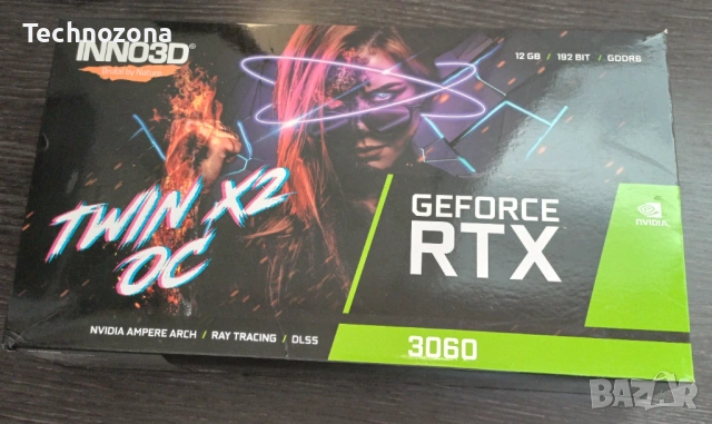 RTX 3060 12GB Inno3D NVIDIA GeForce | RTX3060 | 3060 12 GB | Видео карта, снимка 8 - Видеокарти - 53257812