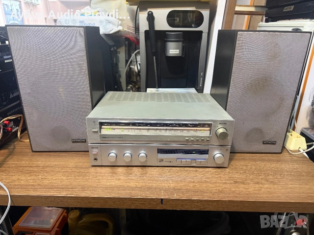 Аудио Система Philips F-4130 Усилвател Philips F-2212 Радио  Hitachi LS-230, снимка 2 - Аудиосистеми - 53022763