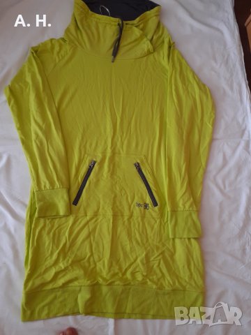 дълъг зелен суичър/ туника, снимка 1