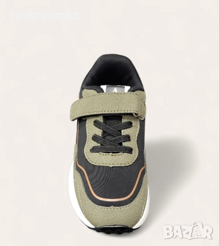 Детски маратонки с велкро лепенка и модерна визия – W014294 Khaki, снимка 3 - Детски маратонки - 51656414