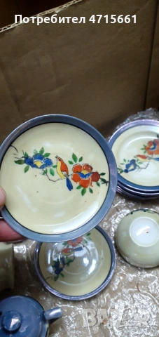 Японски порцеланов сервиз, снимка 4 - Антикварни и старинни предмети - 53272169