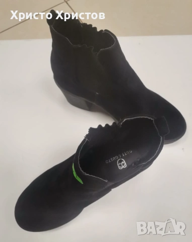 Дамски велурени боти GUTS & GUSTO Размер 37, снимка 4 - Дамски боти - 53147711