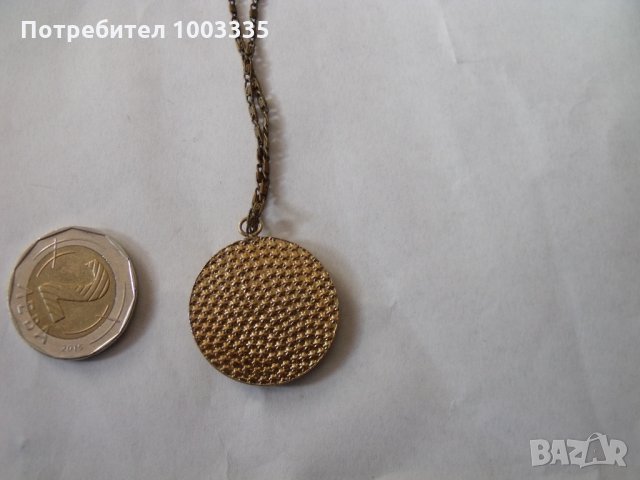 позлатен медальон -Улпия Сердика, снимка 3 - Колиета, медальони, синджири - 35477865