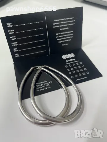 Сребърни обеци 925, снимка 5 - Обеци - 48778578