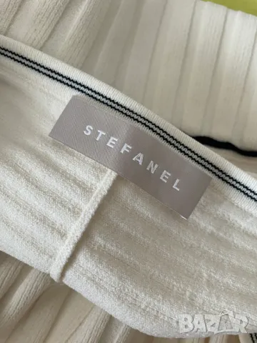 STEFANEL Плетена рокля с дълбоко деколте, XL, снимка 7 - Рокли - 49263222