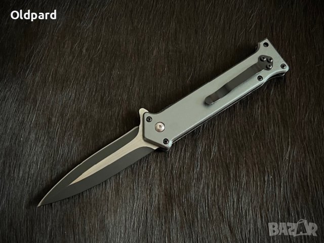 Сгъваем нож (flipper) във военен стил Linder Grey Arrow.  (337011), снимка 3 - Ножове - 39709056