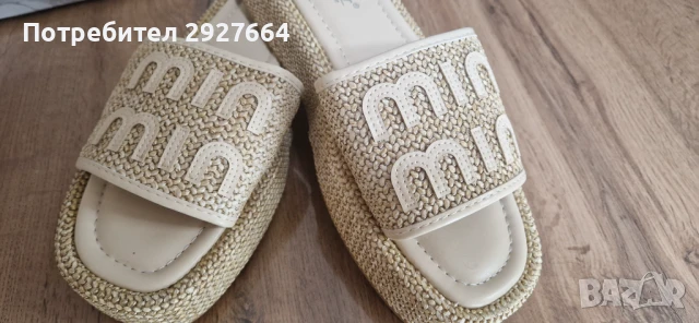 Дамски чехли. Miu miu