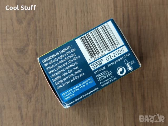 Фото филм GT Photo GT24 35mm Color Film ISO 400 , снимка 4 - Чанти, стативи, аксесоари - 51728342