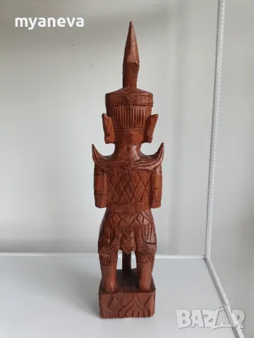 Vintage тайландска дърворезба на Якша , вид природен дух, снимка 7 - Статуетки - 50181268