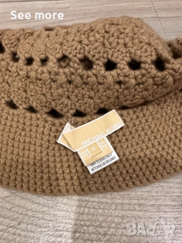 Michael Kors 100% кашмир шапка, снимка 2 - Шапки - 52182722