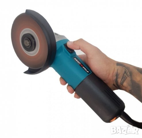 Ъглошлайф KRAFT WORLD 1400W с регулация на оборотите малък шлайф на Ток 125мм 