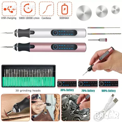 Акумулаторна машина за гравиране със шаблони Е108, снимка 7 - Гедорета - 48647794