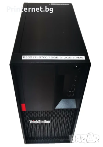 LENOVO ThinkStation P330 - i7-9700, 16GB DDR4, 512GB NVME - Гаранция! Безплатна доставка!, снимка 3 - Работни компютри - 50700307