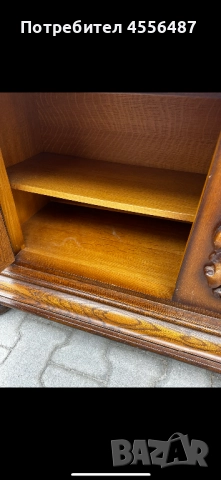 Антикварен масивен бюфет с ръчна дърворезба – около 1875.г, снимка 10 - Бюфети - 52675030