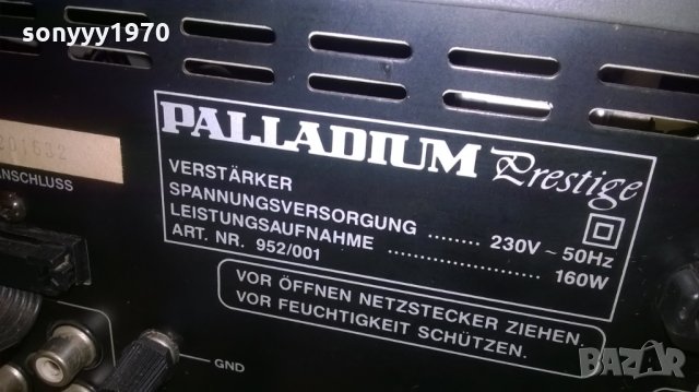 palladium prestige-комплект-внос швеицария, снимка 13 - Ресийвъри, усилватели, смесителни пултове - 27130530