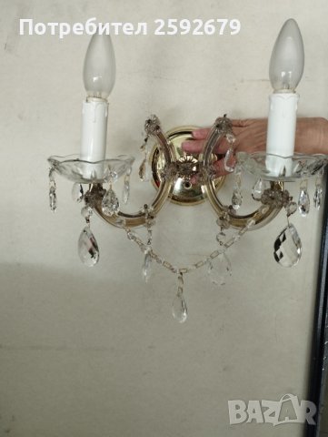 Кристални аплици , снимка 4 - Лампи за стена - 38716460