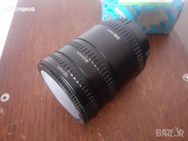 Kenko  AUTOMATIC EXTENSION TUBE SET  For YASHIKA CONTAX , снимка 6 - Обективи и филтри - 36803972