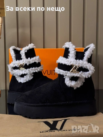 Louis Vuitton Дамски Меки И Топли Зимни Боти Луис Витон - Налични Различни Цветове Код SK540, снимка 5 - Дамски боти - 53050604