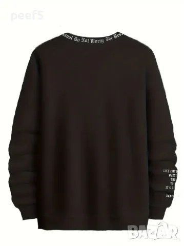 НОВ! Mодерен мъжки суичър с креативен печат., снимка 3 - Суичъри - 49911616