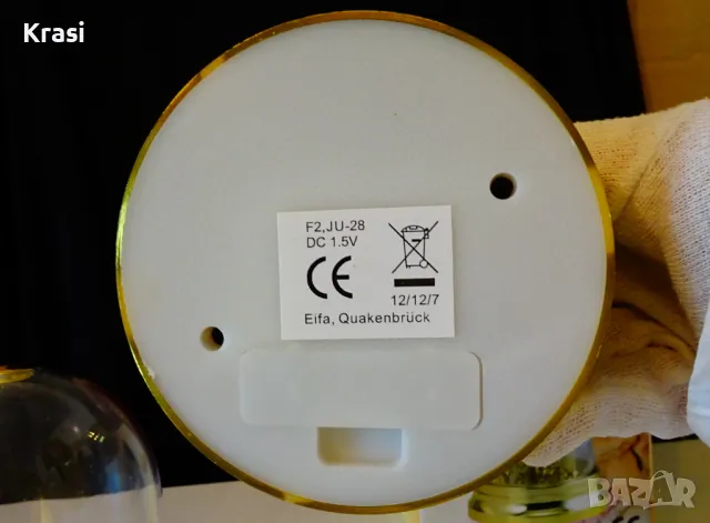 Нов немски настолен часовник с купол,кутия, снимка 4 - Антикварни и старинни предмети - 47417515